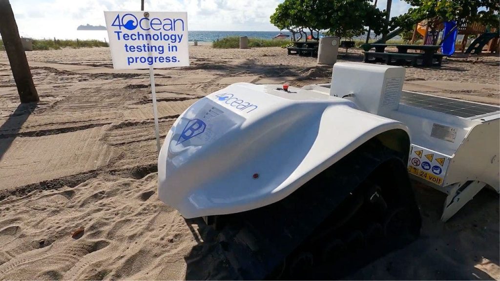 BeBot: The electric robot cleaning beaches and addressing plastic waste