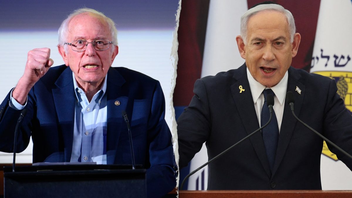 Bernie Sanders states that Israeli Prime Minister Benjamin Netanyahu is mistaken.