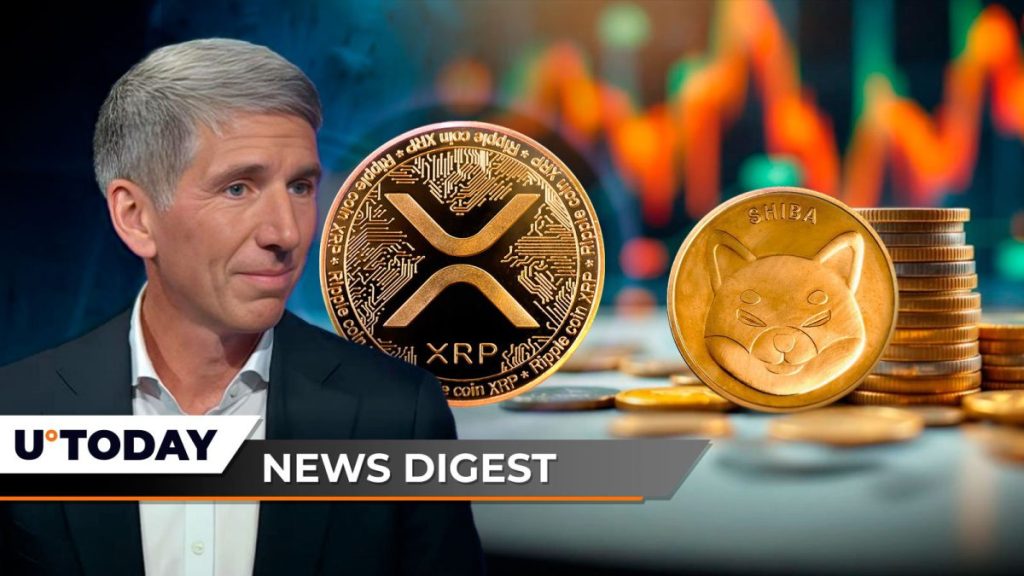 Bitwise CIO Shares Main Factor for XRP's Success, 30,490,000,000,000 SHIB Activated During $687 Million Market Sell-Off: Crypto News Summary