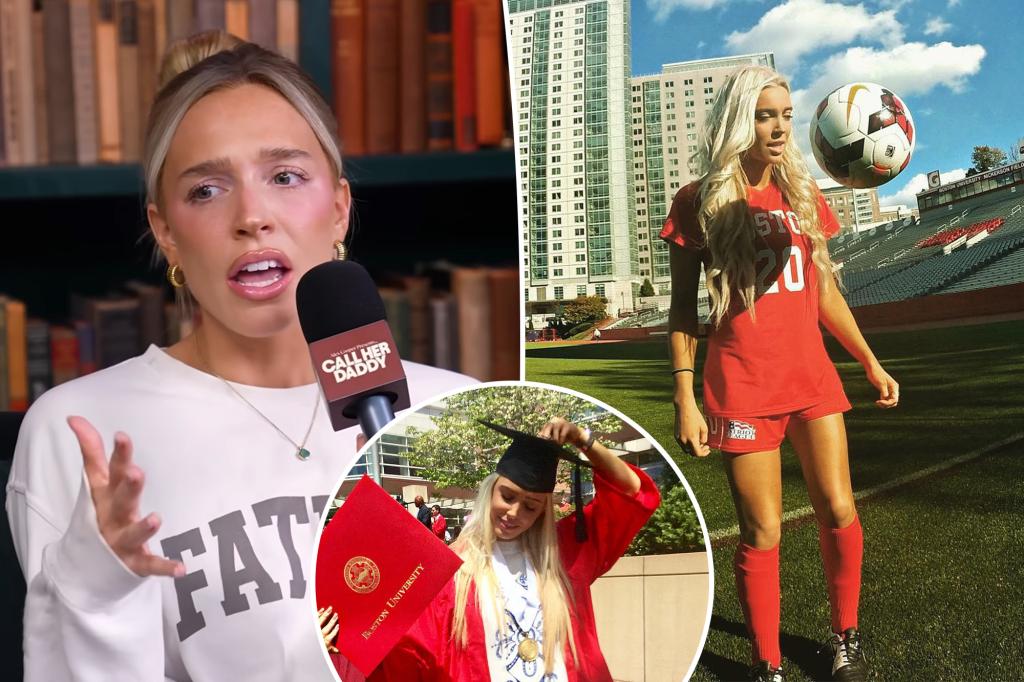 Boston University speaks out after Alex Cooper claims former coach sexually harassed her.
