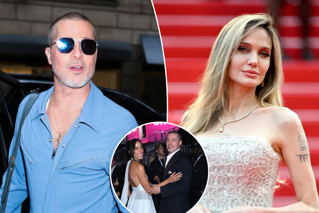 Brad Pitt and Angelina Jolie both visit New York City, but the separated couple has very different experiences there, according to sources.