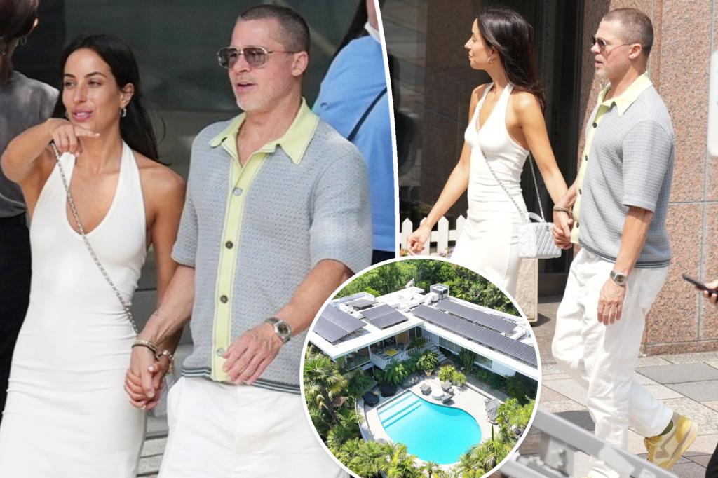 Brad Pitt and Ines de Ramon go shopping in Tokyo after his Los Angeles house was broken into by intruders