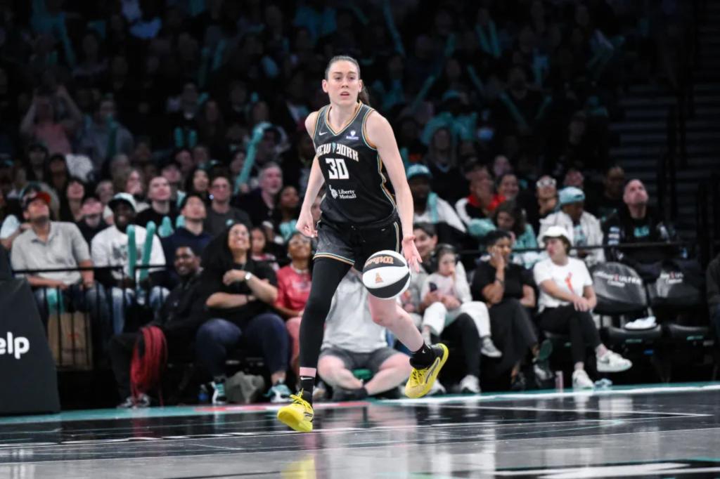 Breanna Stewart of Liberty is still searching for her 3-point rhythm