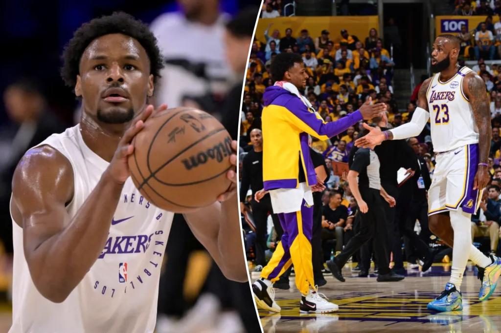 Bronny James may be ready for a new position with the Lakers after his progress as a rookie.