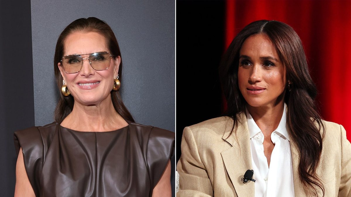 Brooke Shields explains her reason for interrupting 'too precious' Meghan Markle during a discussion.