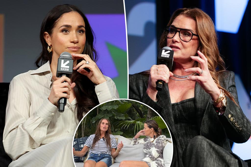 Brooke Shields' podcast discussion featuring criticism of 'too precious' Meghan Markle removed.
