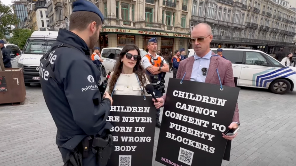 Brussels activists detained for protesting child transgender care share their views