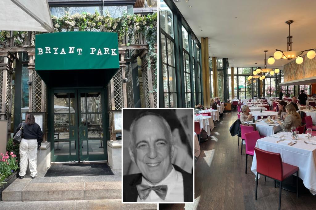 Bryant Park Grill's manager files a lawsuit after being dismissed