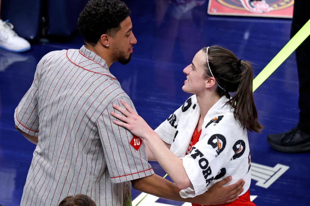 Caitlin Clark and Tyrese Haliburton share that they have a round-the-clock group chat.