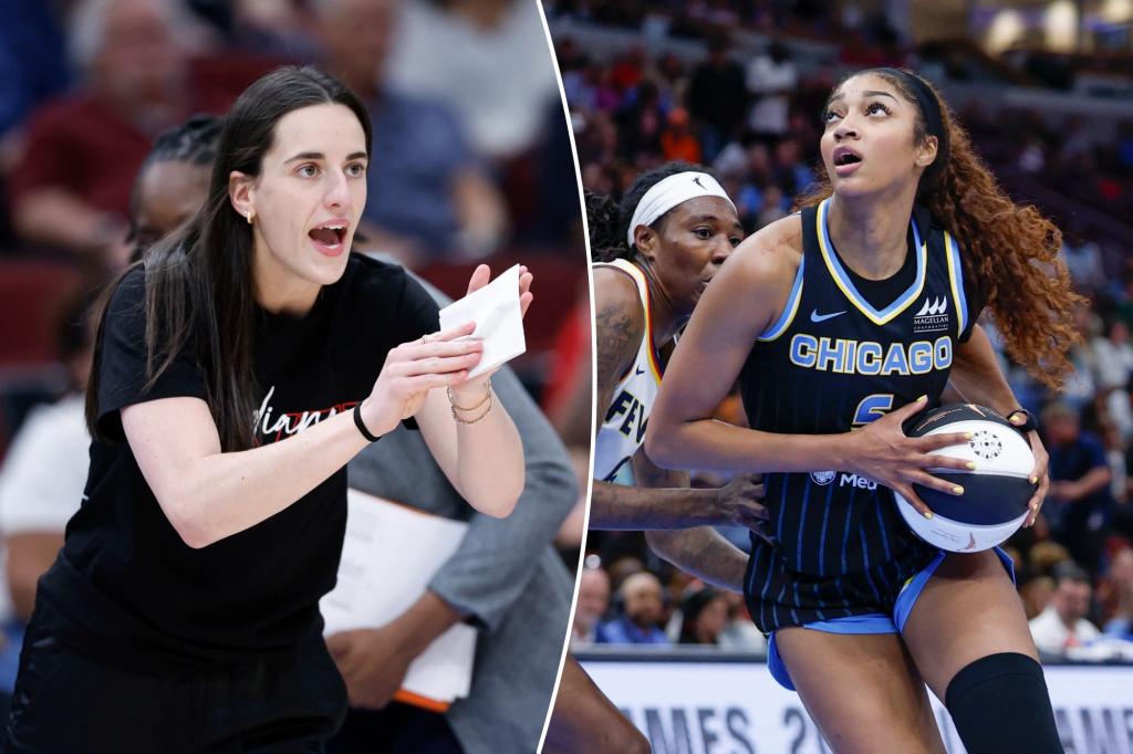 Caitlin Clark excited after Angel Reese is penalized for traveling