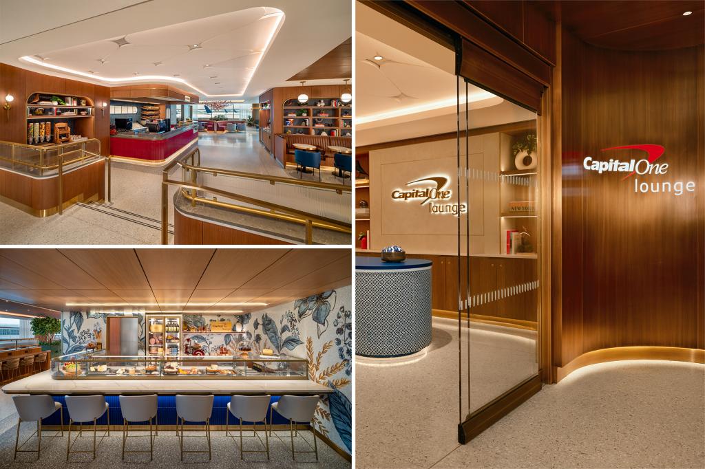 Capital One launches a stylish new lounge at JFK featuring a cheesemonger, champagne at sunset, and artisanal sodas.
