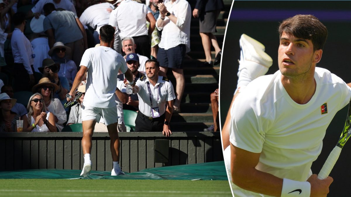 Carlos Alcaraz aids sick fan on Wimbledon's warmest first day