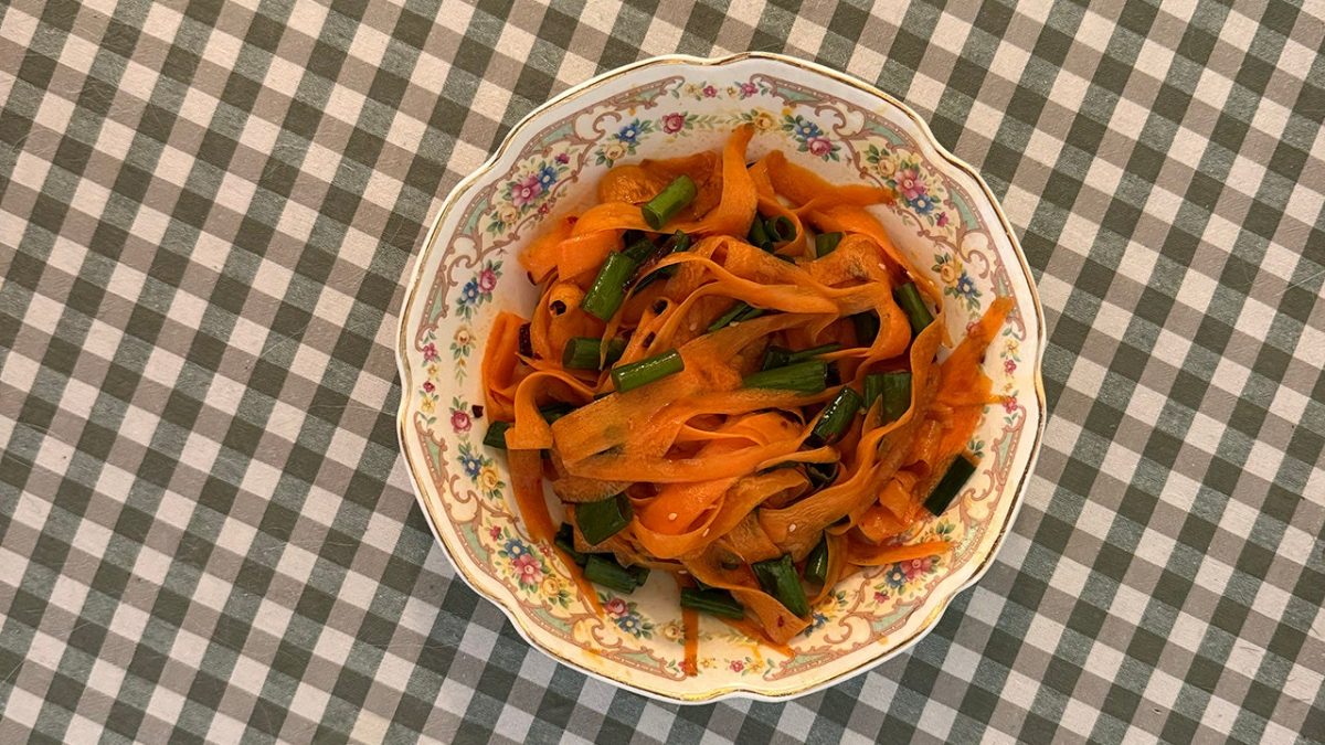 Carrot ribbon salad trend claims to promote skin health and hormone balance