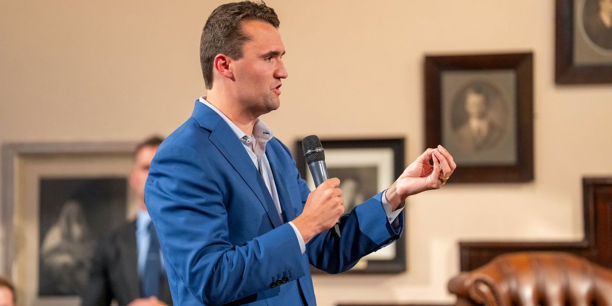 Charlie Kirk dismantles liberal arguments about 'toxic masculinity' in a debate at Cambridge.