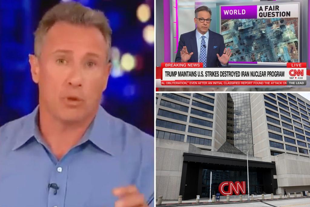 Chris Cuomo criticizes CNN for its report on intelligence regarding the Iran strike