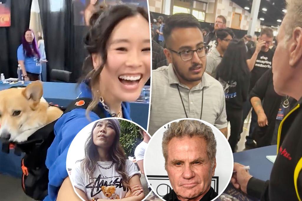 'Cobra Kai' cast shares clips from fan event prior to biting incident