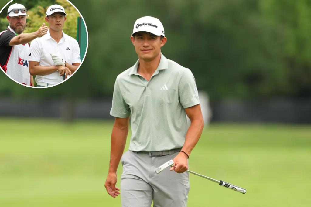 Collin Morikawa responds angrily to reporter about caddie change story