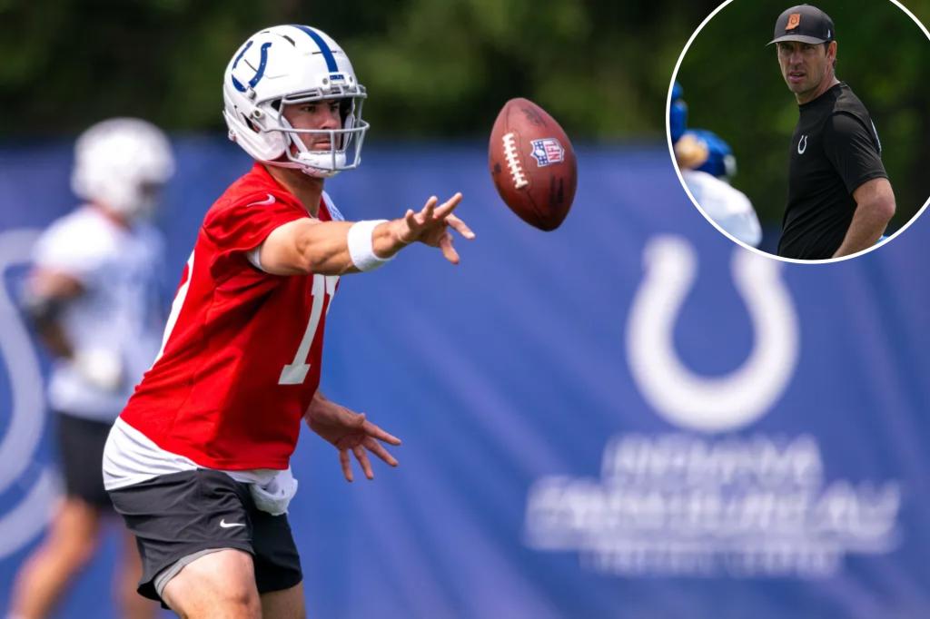 Colts coach expresses support for Daniel Jones in quarterback competition
