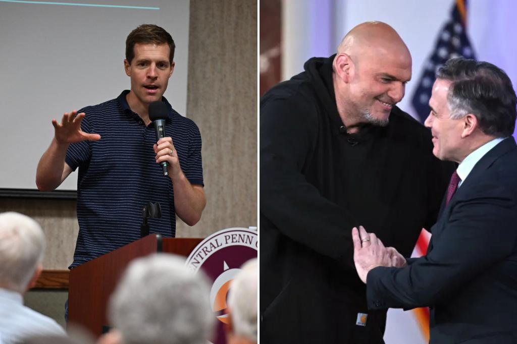 Conor Lamb, a former congressman and Fetterman opponent, is traveling around Pennsylvania as Democrats show their discontent with the senator who frequently supports Trump.