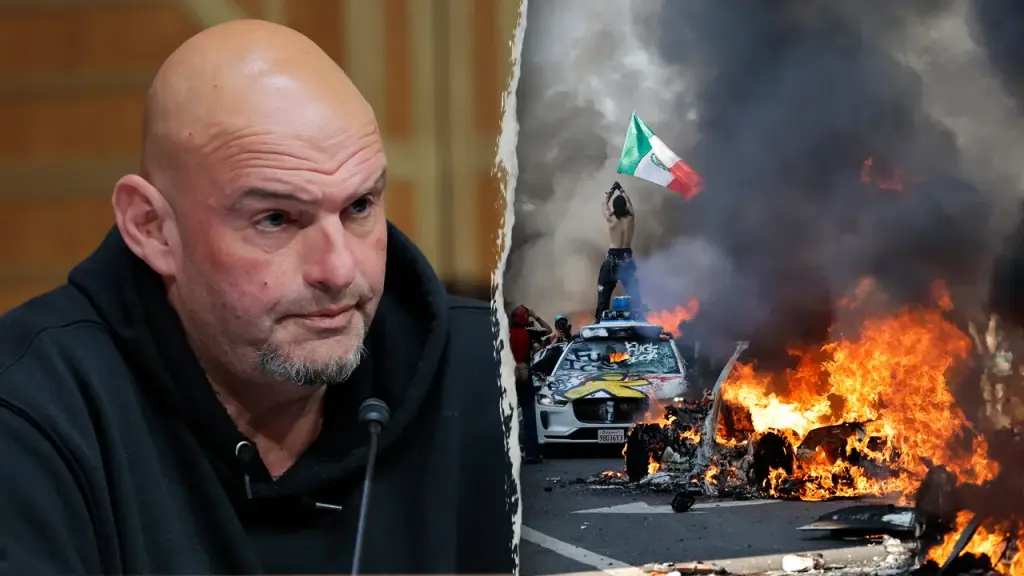 Conservatives commend Fetterman as a 'voice of reason' for criticizing LA riots