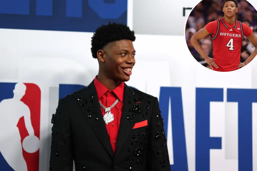 Controversial Rutgers talent Ace Bailey picked fifth by Jazz in 2025 NBA Draft
