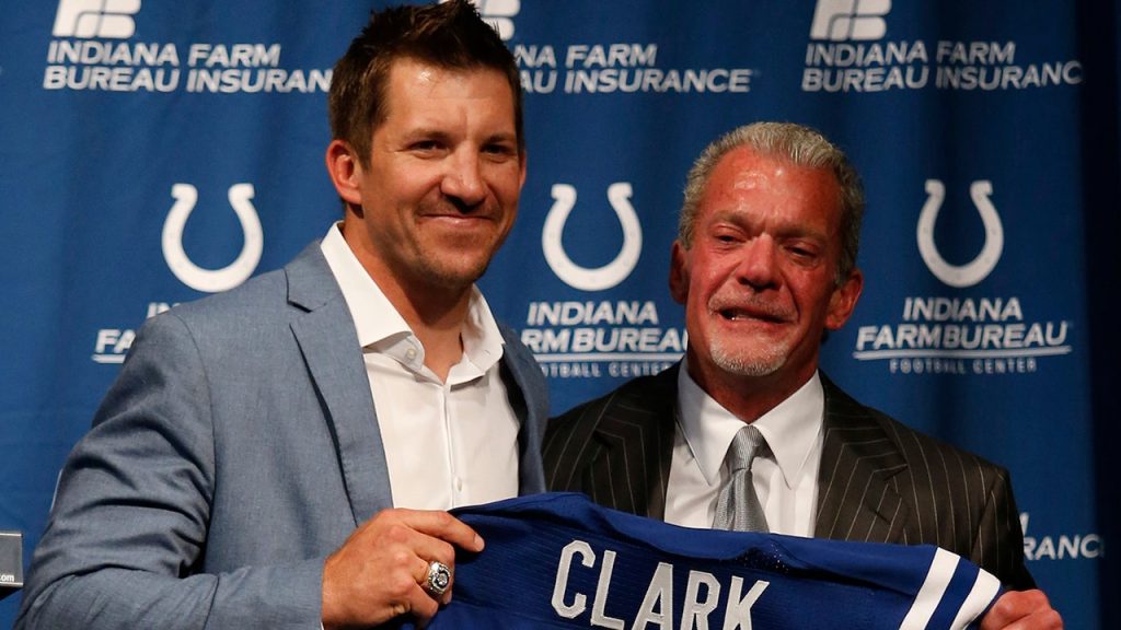 Dallas Clark remembers the influence of Jim Irsay after the funeral.