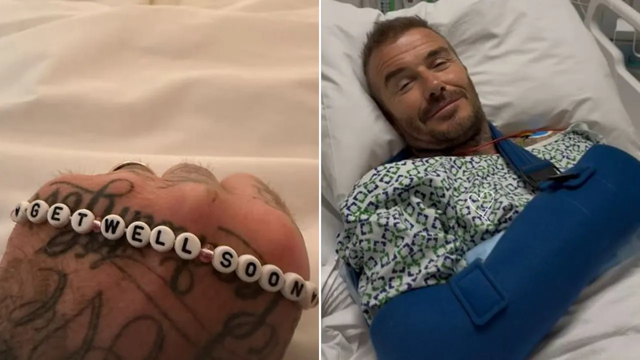 David Beckham has surgery for a past soccer injury from his time with England