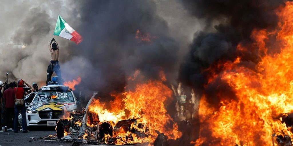 Democratic leaders hold Trump responsible for worsening situation as anti-ICE protesters wreak havoc in LA