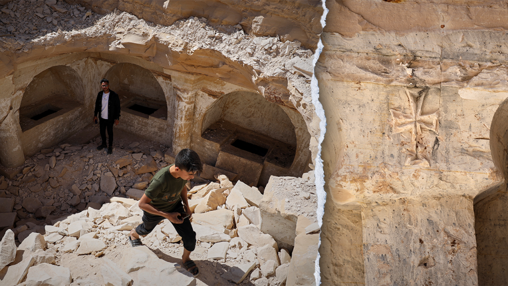 Deserted home in Syria uncovers ancient Christian burial site beneath the ground
