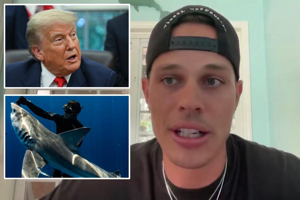 Diver Tanner Mansell from Florida was left 'speechless' after unexpectedly getting a pardon from President Trump.