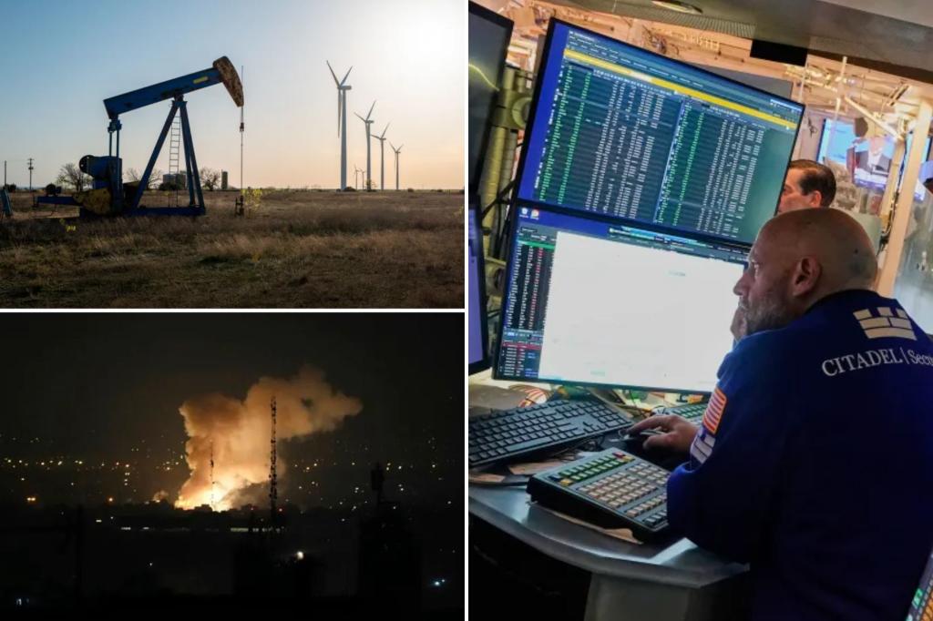 Dow futures drop by 400 points, oil prices surge following Israel's attacks on Iran