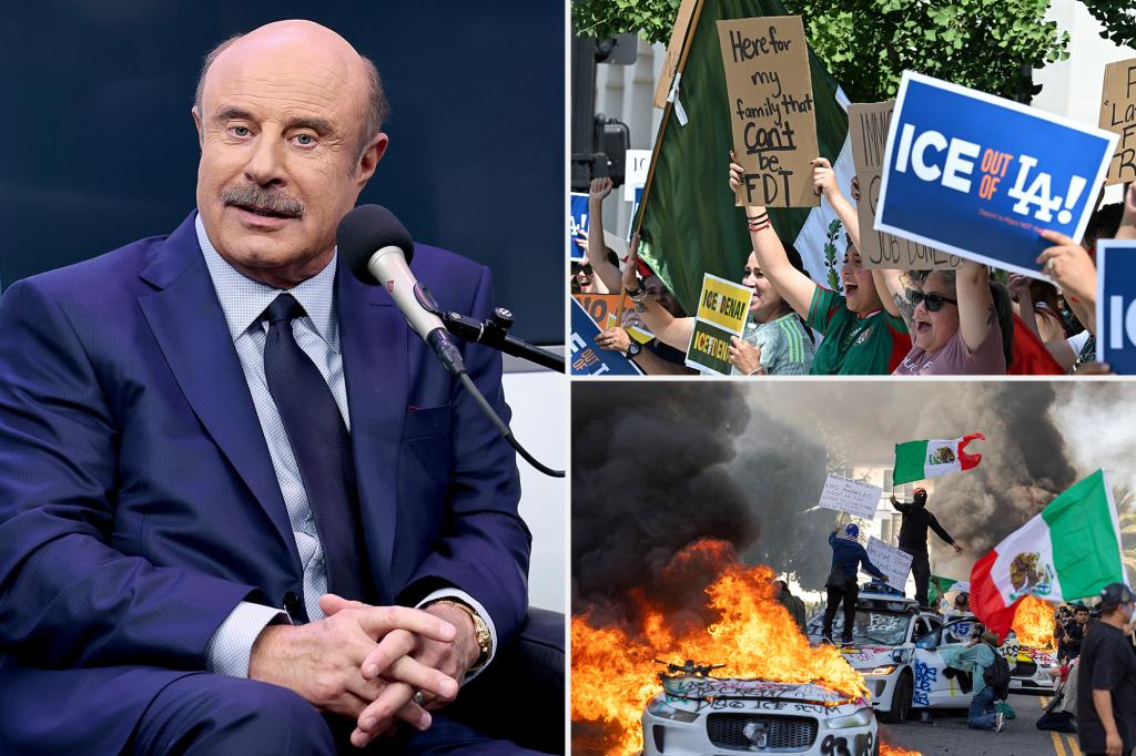 Dr. Phil attended the ICE office during immigration raids in LA, according to a report.