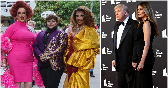 Drag Queens Demonstrate and Boo Trump During Kennedy Center Event