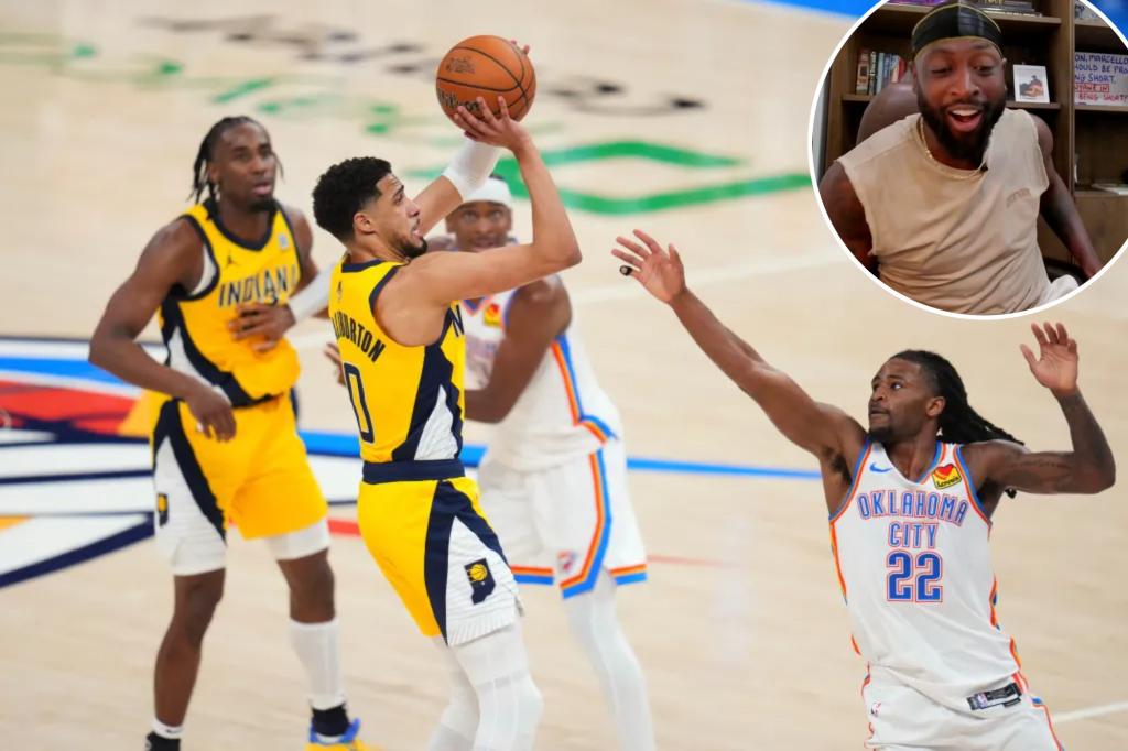 Dwyane Wade calls Tyrese Haliburton a 'superstar' following a decisive Game 1.