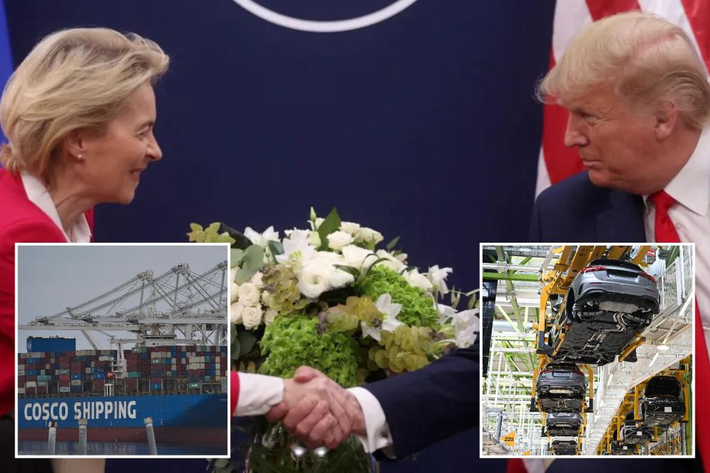 EU plans to propose a 10% flat tariff on exports to the US to ease tensions with Trump