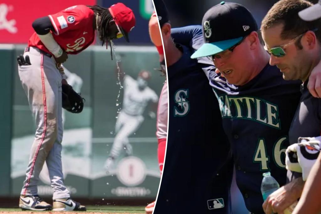 Elly De La Cruz is sick, and Trent Thornton is assisted off the field.