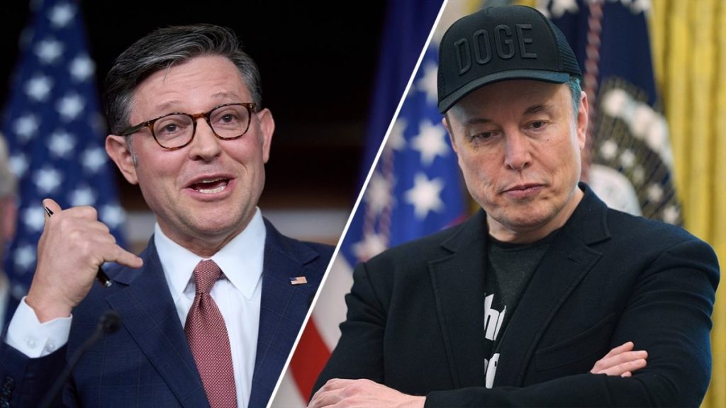 Elon Musk and Mike Johnson clash once more over Trump's 'big, beautiful bill'