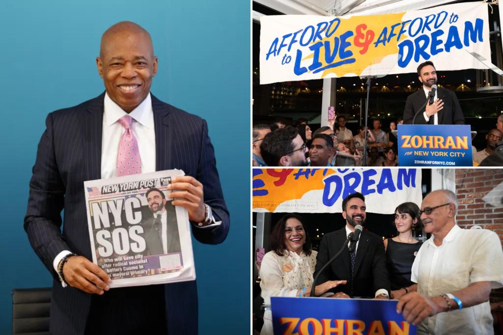 Eric Adams promises to protect NYC from Democratic socialist Zohran Mamdani