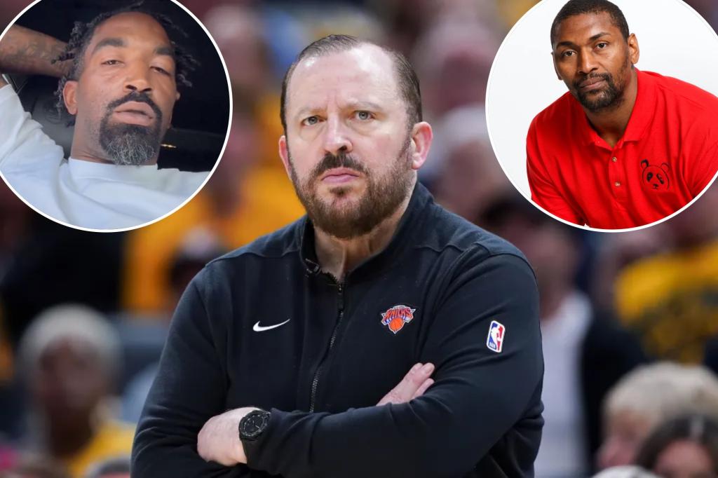 Ex-Knicks players Metta World Peace and J.R. Smith respond to Tom Thibodeau's dismissal