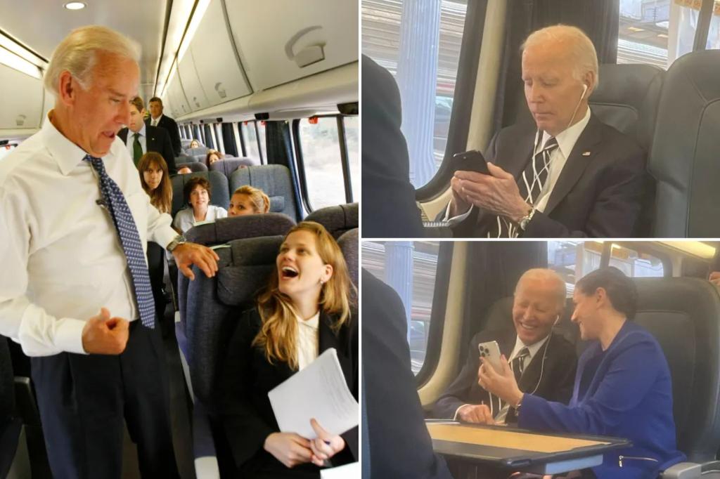 Ex-President Joe Biden 'speaking softly in the quiet car,' requesting ice cream during Amtrak trips to his DC office