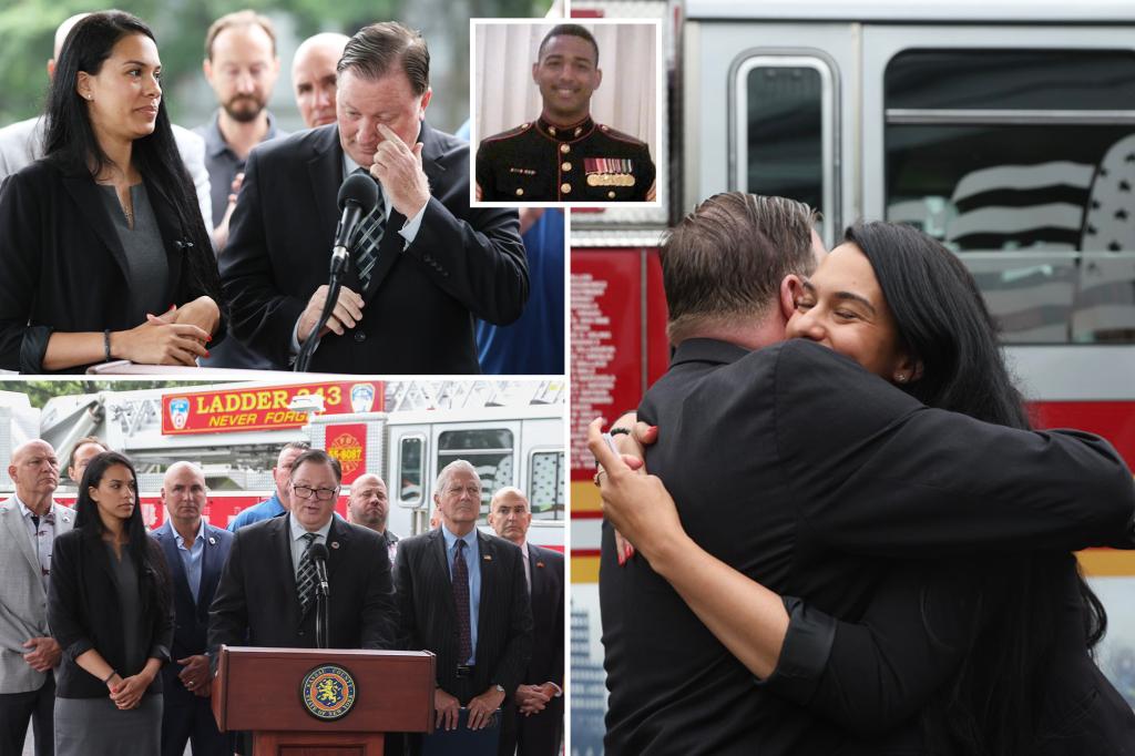 Family of firefighter who passed away from a heart attack after losing his job receives support from a new relief fund