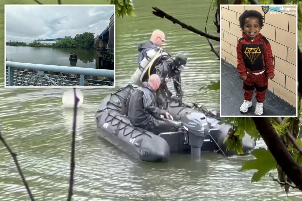 Father of missing 2-year-old might have told the boy's mother he threw him off a bridge in New York City.