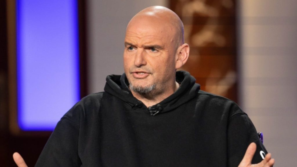 Fetterman criticizes progressive Democrats for their remarks on the military parade.