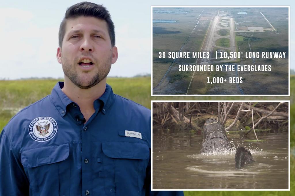 Florida proposes 'alligator Alcatraz' for detaining undocumented migrants.