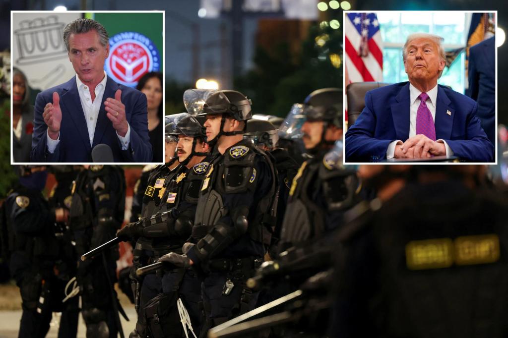 Gavin Newsom requests the court to prevent the Trump administration from deploying soldiers in immigration operations.