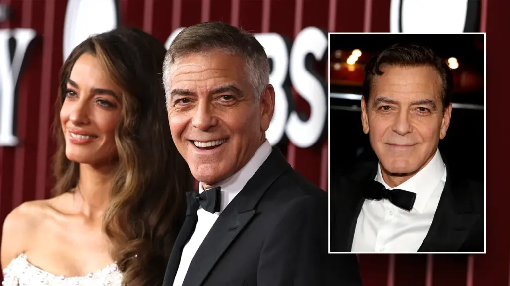 George Clooney embraces his silver fox style for the 2025 Tony Awards ceremony.