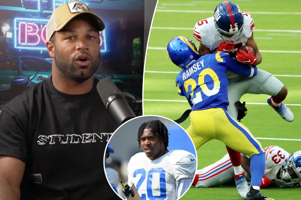 Golden Tate discusses the intense conflict with Jalen Ramsey that erupted on the field.