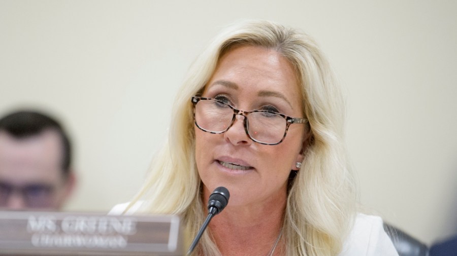 Greene urges the Senate to remove the AI section from the significant bill.