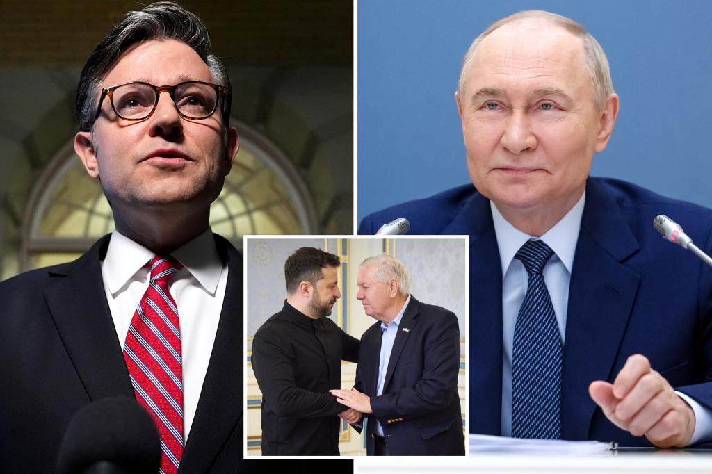 House Speaker Mike Johnson supports measures to impose strong sanctions on Russia