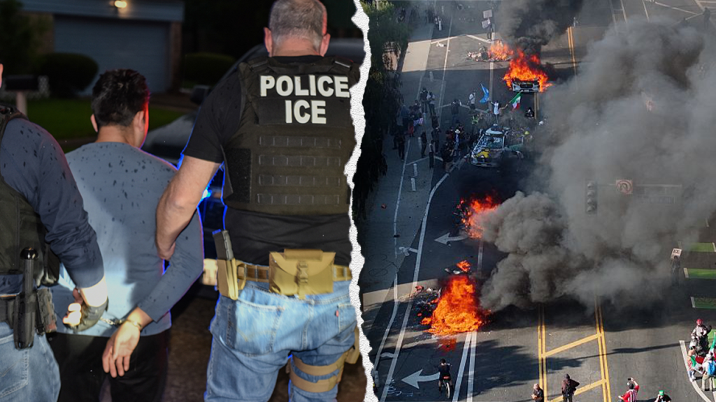 ICE detains offenders in Los Angeles amid ongoing riots